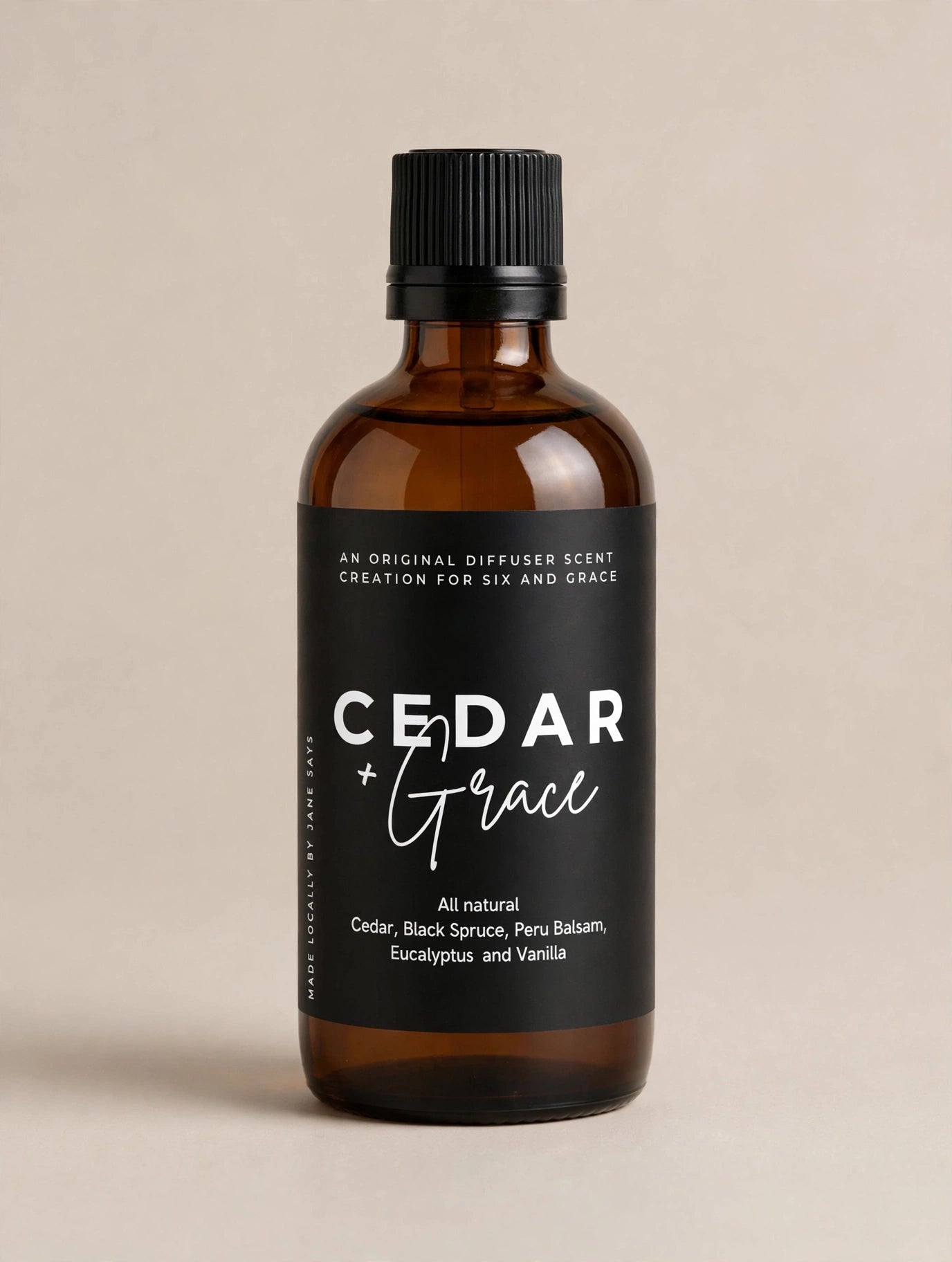 ‘Cedar and Grace’ diffuser scent bottle